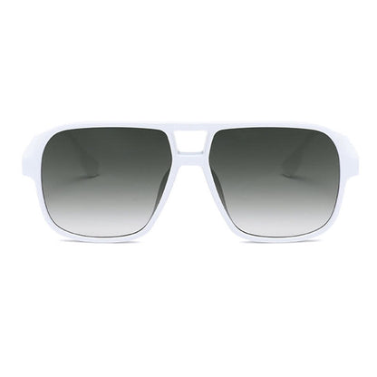 Double Bridges Square Frame Vintage Sunglasses