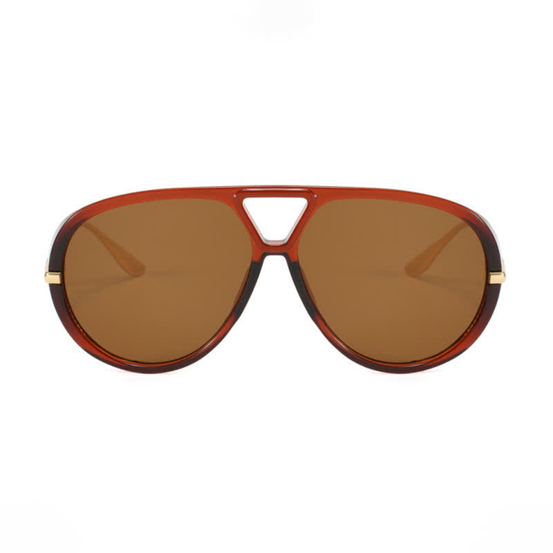 Fashion Double Bridges Aviator Sunglasses