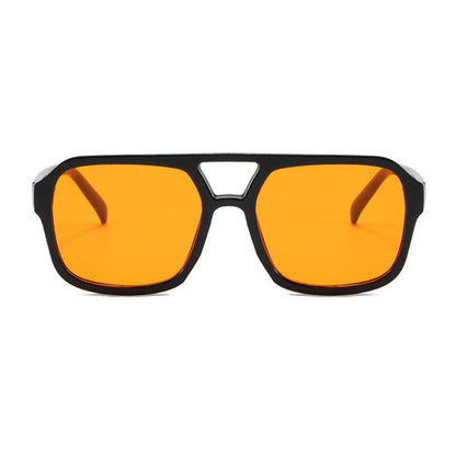 Double Bridges Square Frames Retro-Vintage Sunglasses