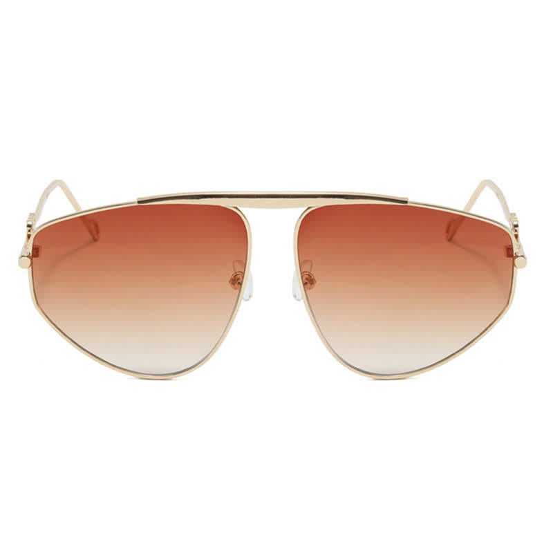 Hollow-out Irregular Aviator Sunglasses