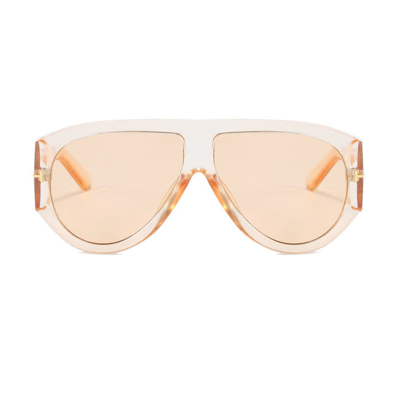 'T' Design Toad Frame Aviator Sunglasses