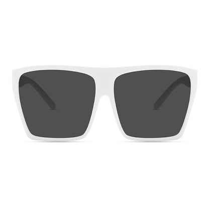 Flat Top Oversized Square Frame Fashion Sunglasses