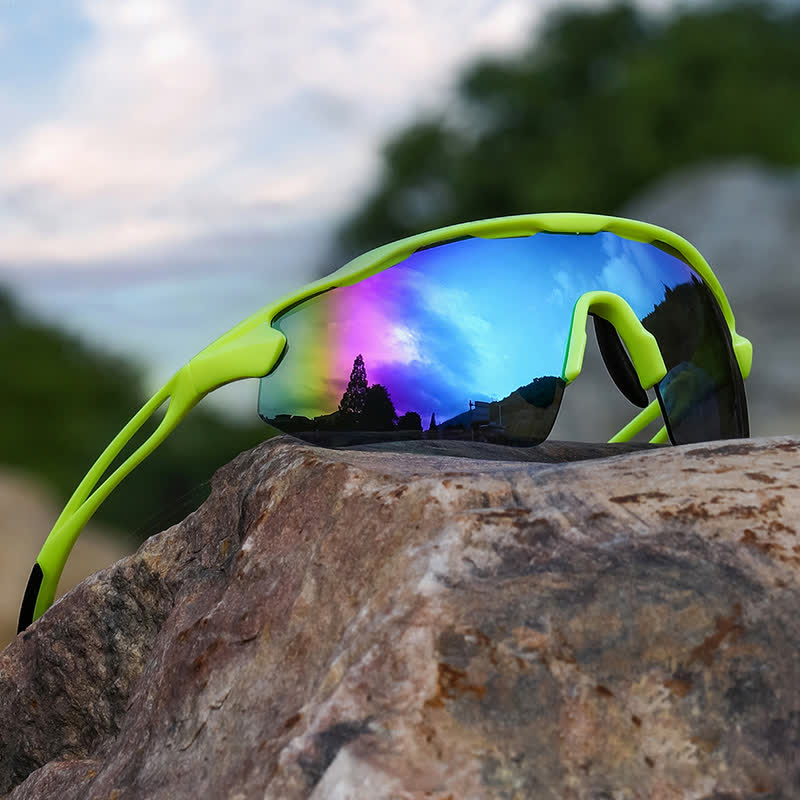 Unisex Windproof Hollow Out Sporty Sunglasses for Cycling Driving Running