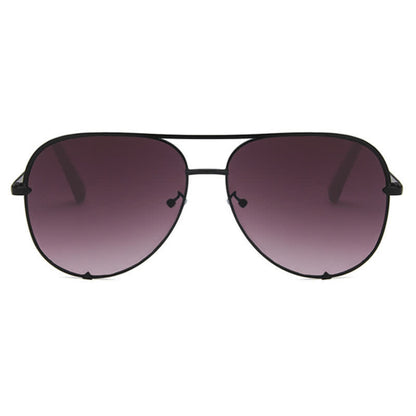 Vintage Double Bridges Aviator Frame Sunglasses For Driving