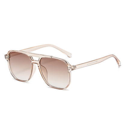 Vintage Double Bridges Tinted Aviator Sunglasses