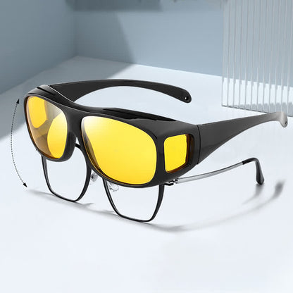 Fit Over Glasses Wrap Around Polarized Sunglasses for Sports&Driving