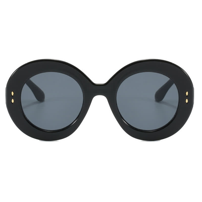 Simple Oversized Round Frame Trendy Sunglasses