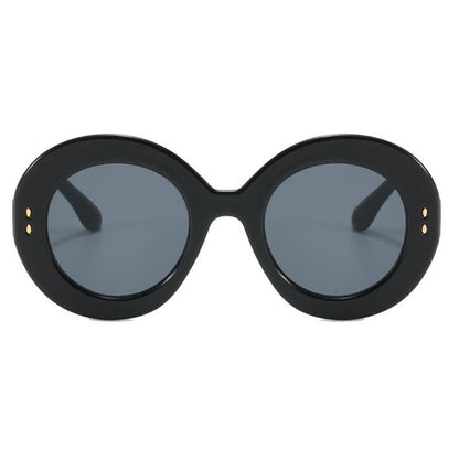 Simple Oversized Round Frame Trendy Sunglasses