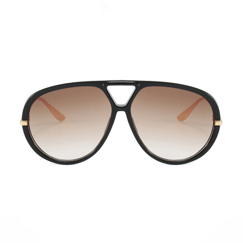 Fashion Double Bridges Aviator Sunglasses