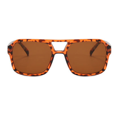 Double Bridges Square Frames Retro-Vintage Sunglasses