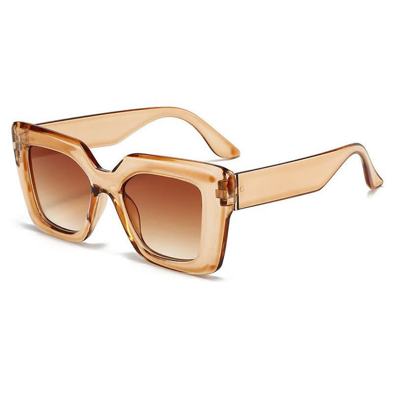Simple Oversized Square Frame Fashion Sunglasses