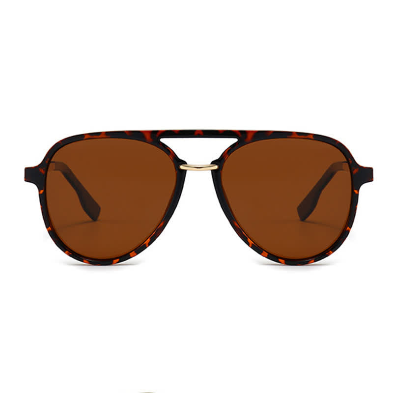 Double Bridges Polarized Aviator Sunglasses