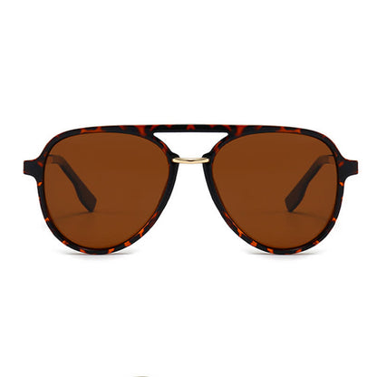 Double Bridges Polarized Aviator Sunglasses