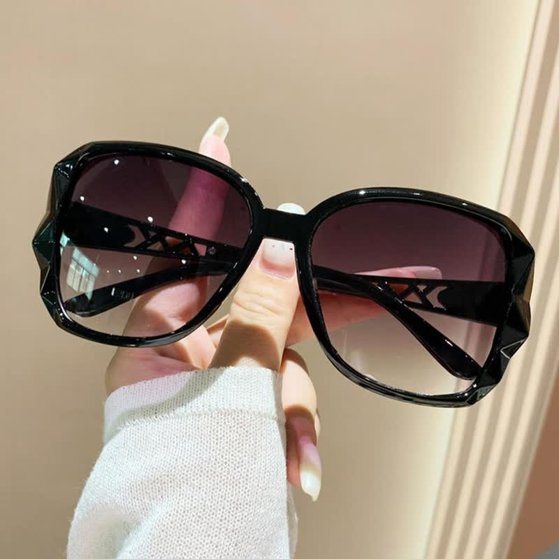 Square Frame Oversized Polarized Driving Sunglasses