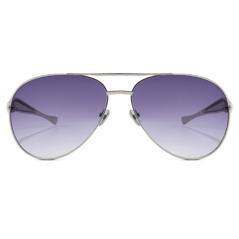 Vintage Double Bridges Aviator Frame Sunglasses
