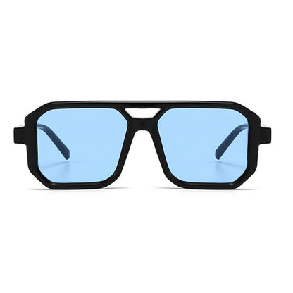 Double Bridges Geometric Frame Driving Sunglasses