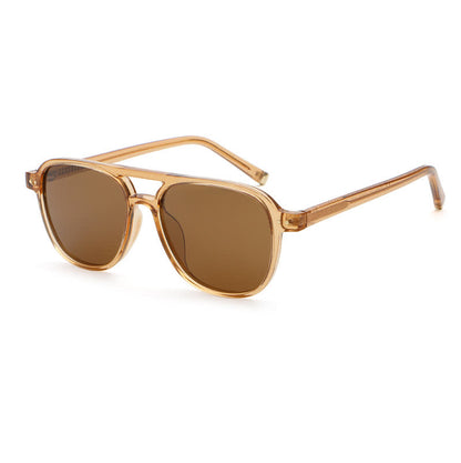 Double Bridges Polarized Aviator Sunglasses