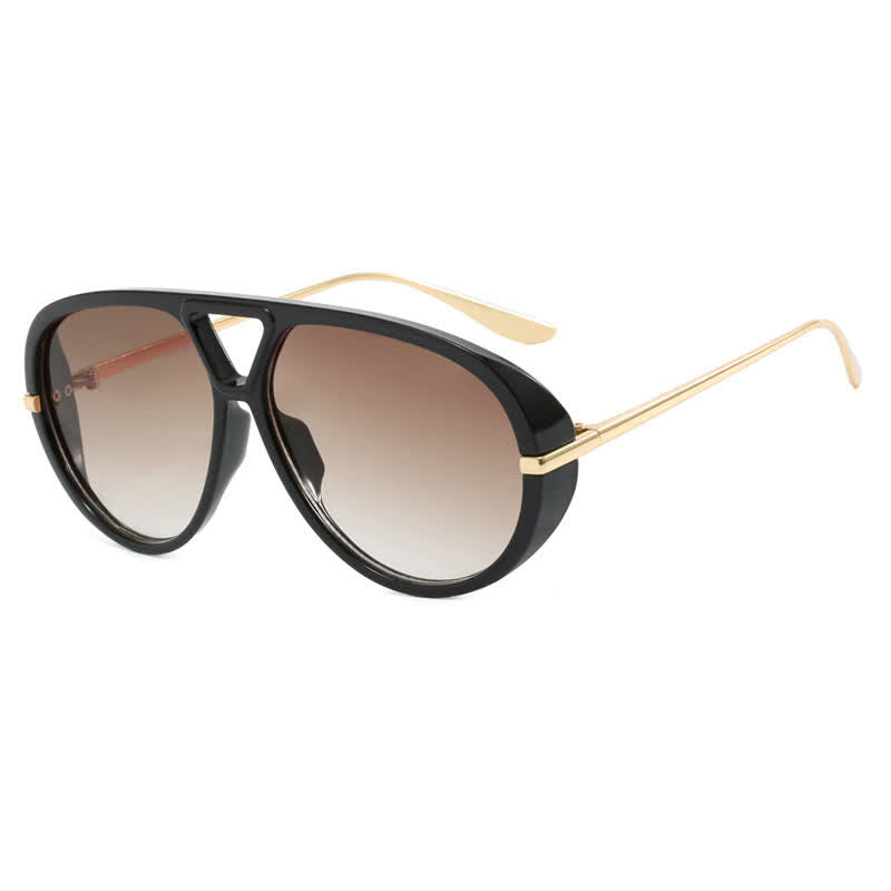 Fashion Double Bridges Aviator Sunglasses