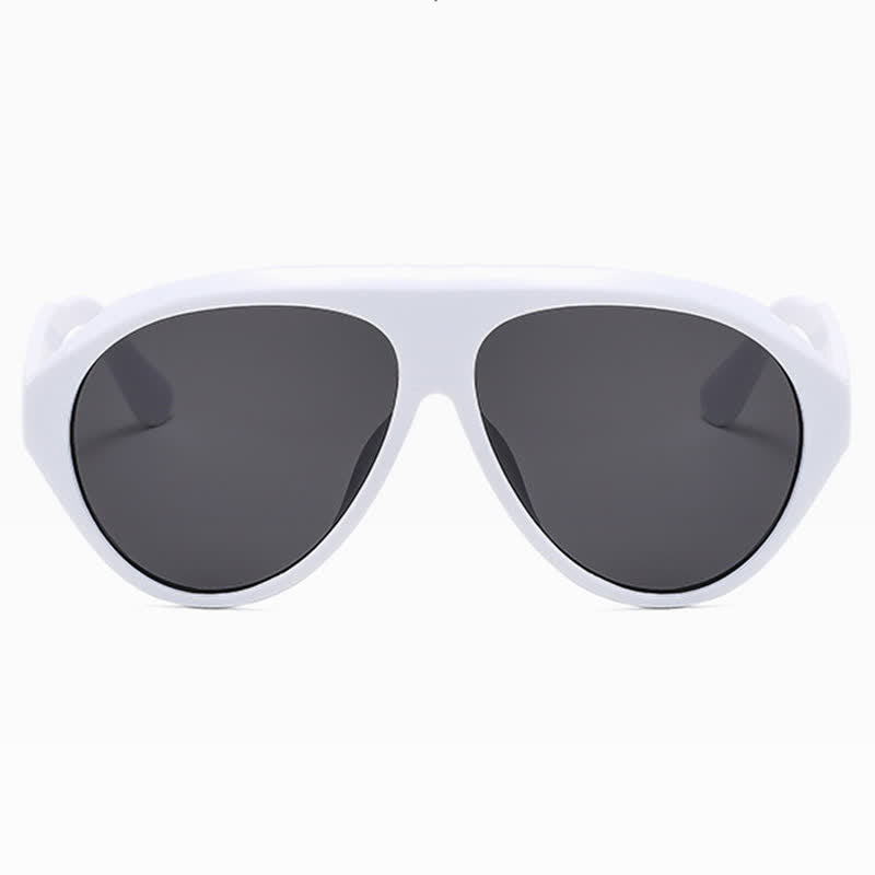 Hipster Oversized Frame Aviator Sunglasses
