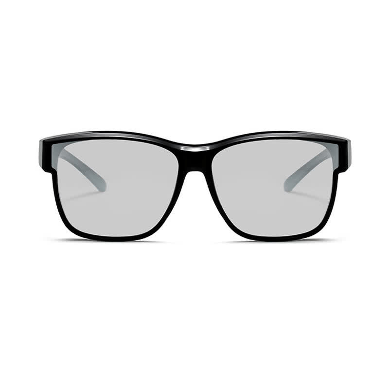 Fit Over Glasses Square Frame Polarized Sunglasses