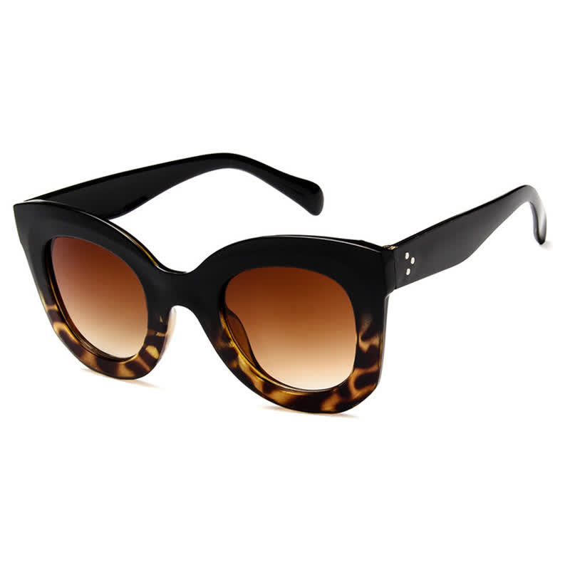 Vintage Square Frame Oversized Sunglasses