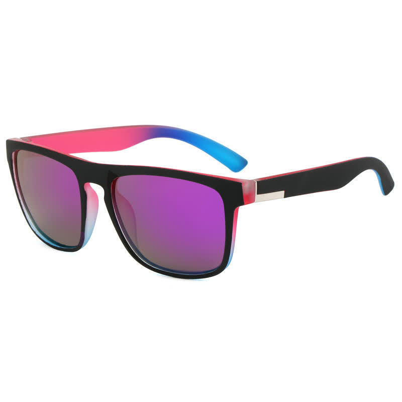 Simple Polarized Square Frame Trendy Sunglasses for Outdoor Activities