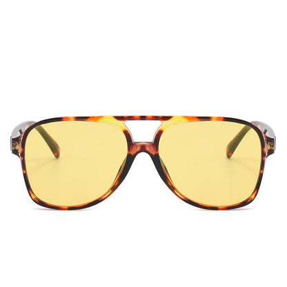 Double Bridges Fashion Aviator Sunglasses