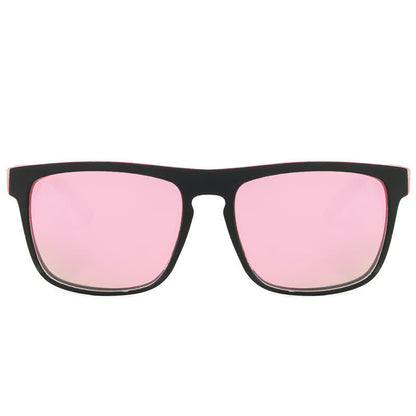 Simple Polarized Square Frame Trendy Sunglasses for Outdoor Activities