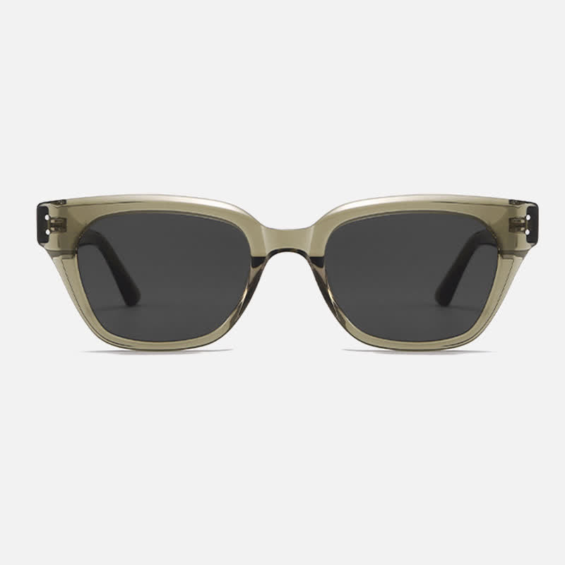 Hipster Classic Square Frame Sunglasses with Nylon Lenses