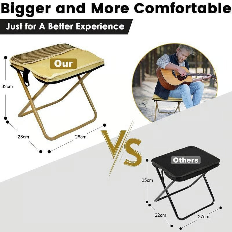 ⚡Last Day 70% OFF丨🏕️Outdoor Backpack Folding Stool🔥Buy 2 Free Shipping Only Today!