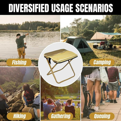 ⚡Last Day 70% OFF丨🏕️Outdoor Backpack Folding Stool🔥Buy 2 Free Shipping Only Today!