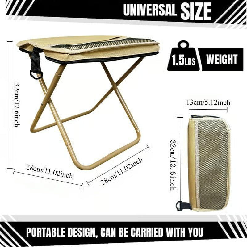 ⚡Last Day 70% OFF丨🏕️Outdoor Backpack Folding Stool🔥Buy 2 Free Shipping Only Today!