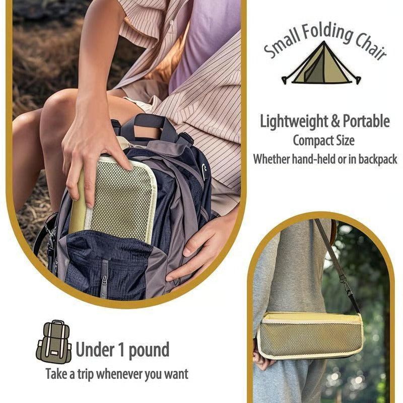 ⚡Last Day 70% OFF丨🏕️Outdoor Backpack Folding Stool🔥Buy 2 Free Shipping Only Today!