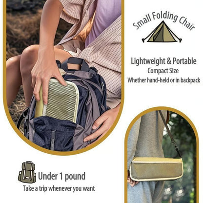 ⚡Last Day 70% OFF丨🏕️Outdoor Backpack Folding Stool🔥Buy 2 Free Shipping Only Today!
