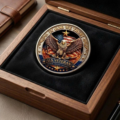 🔥Last Day 60% OFF 🔥 Honor America’s Heroes – 250 Years of Freedom Veteran Tribute Coin