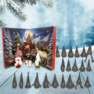 🎁FAST FREE SHIPPING🎅2025 Christmas Handcrafted Gnomes Advent Calendar