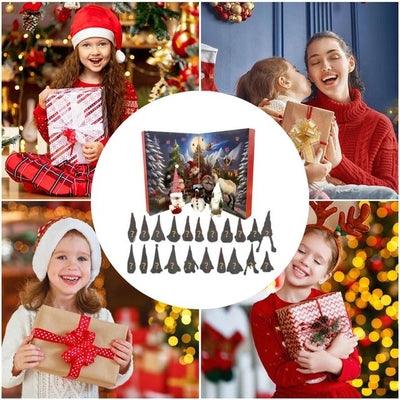 🎁FAST FREE SHIPPING🎅2025 Christmas Handcrafted Gnomes Advent Calendar