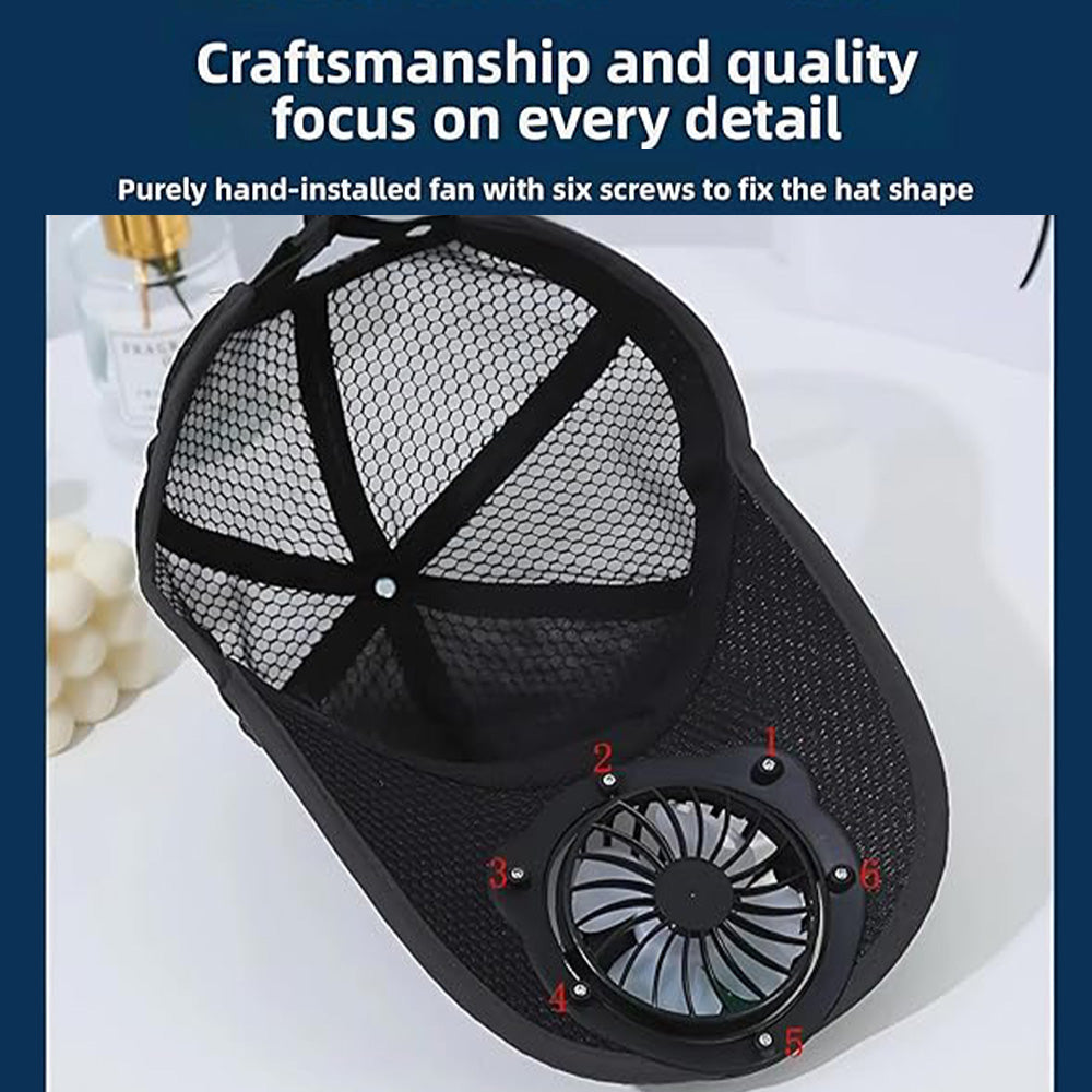 2026 Summer New Solar Powered Cooling Cap
